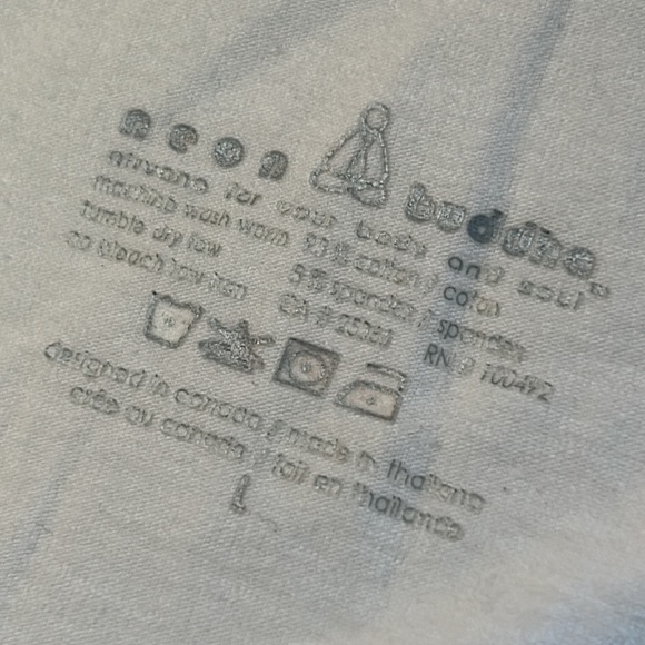 Neon Buddha Cotton/Spandex Wrap Shirt, Large, Coco Button Gathered, EUC… - Picture 9 of 10